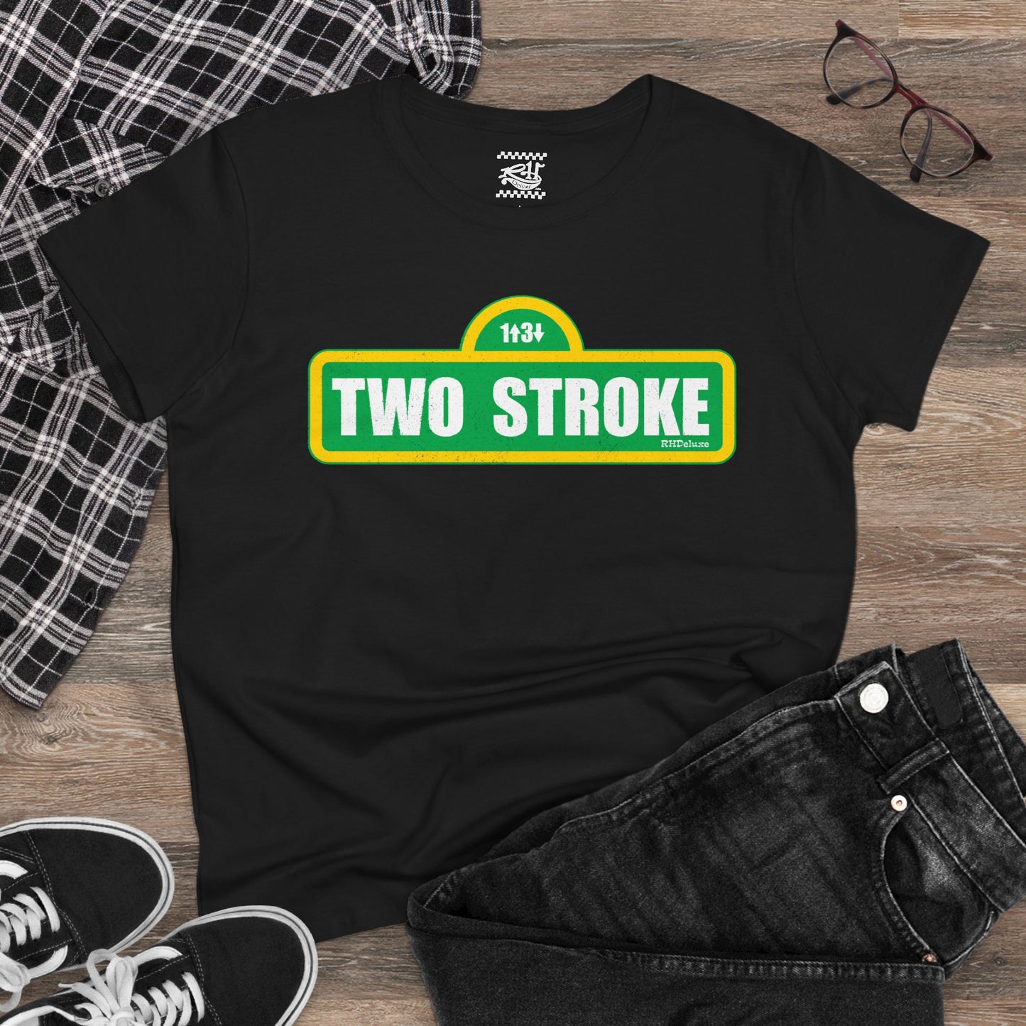 Two Stroke Street - Women's Midweight Cotton Tee
