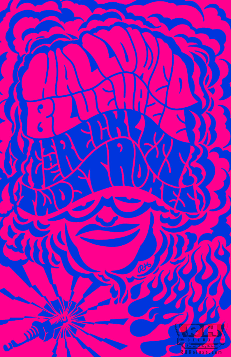 HALLOWED BLUE HAZE - ORDER SOON, LIMITED SUPPLY - 11 x 17