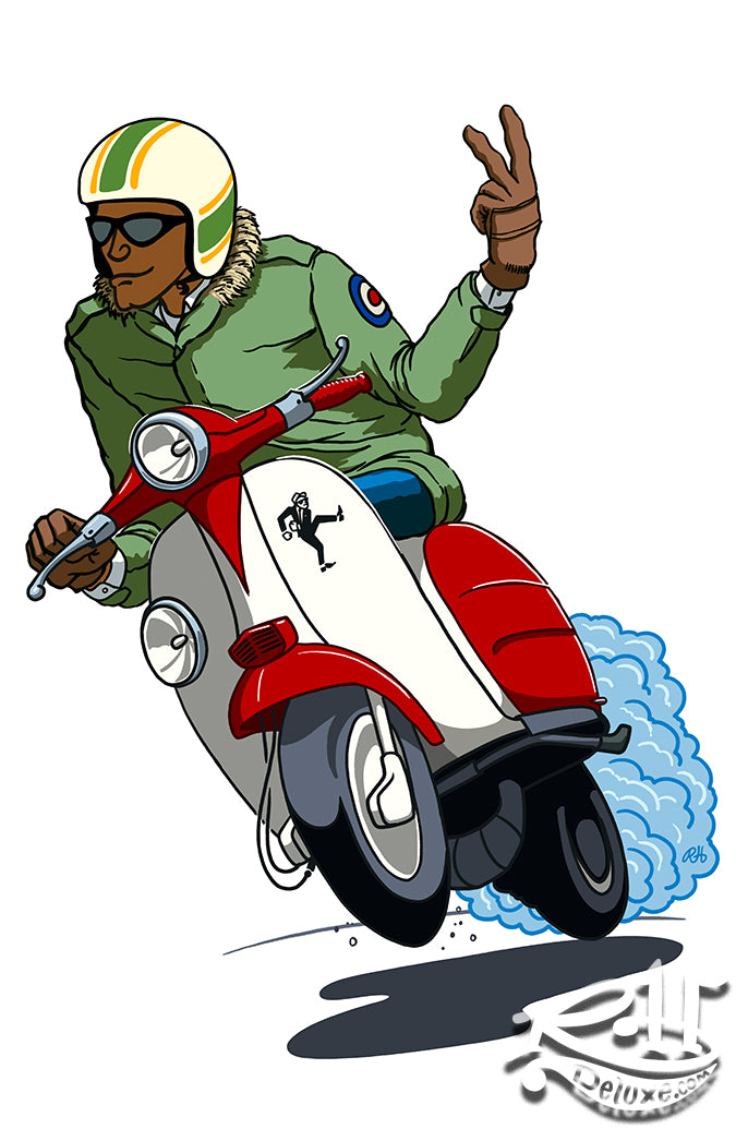 FLYING V-UP - LAMBRETTA S3 - 11 x 17