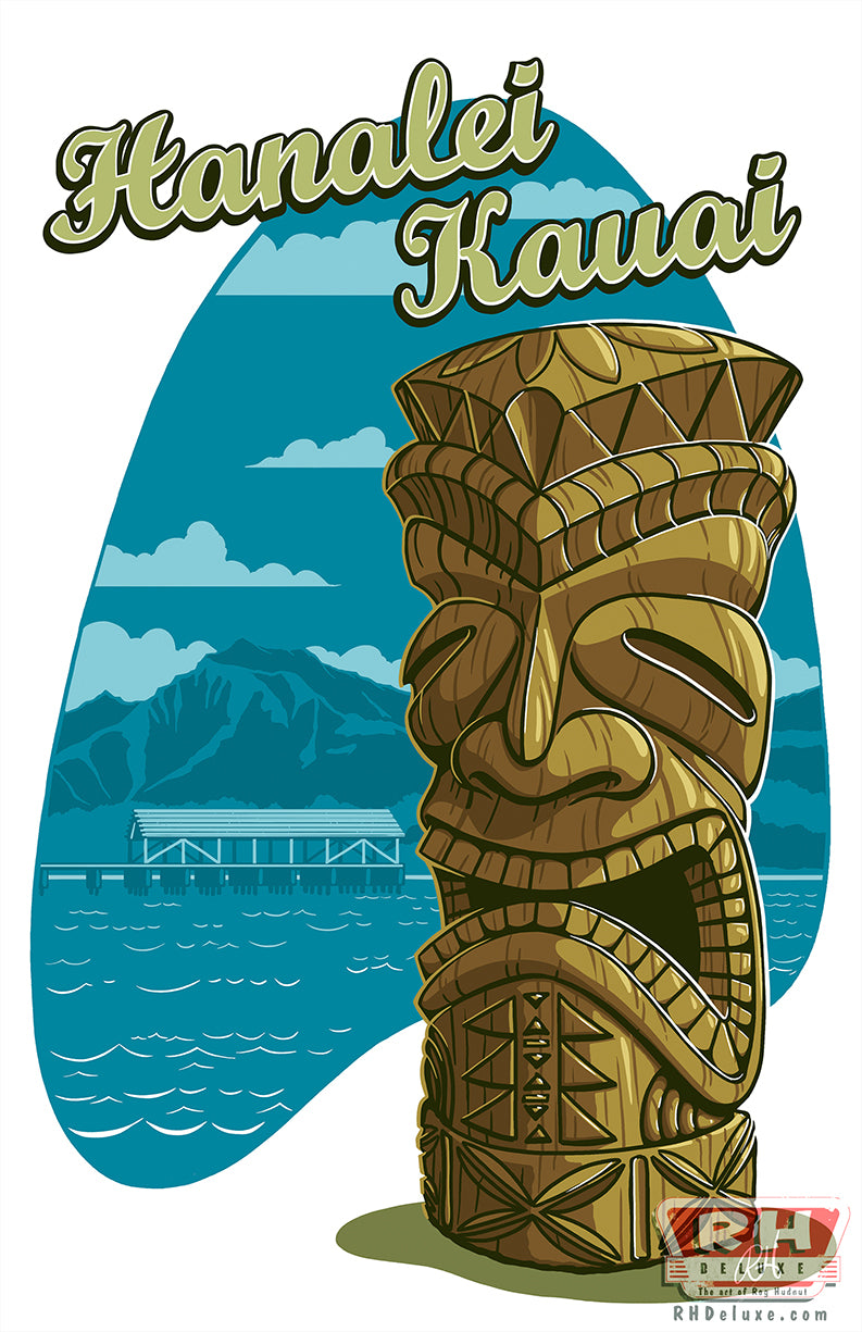 HANALEI KAUAI - 11 x 17