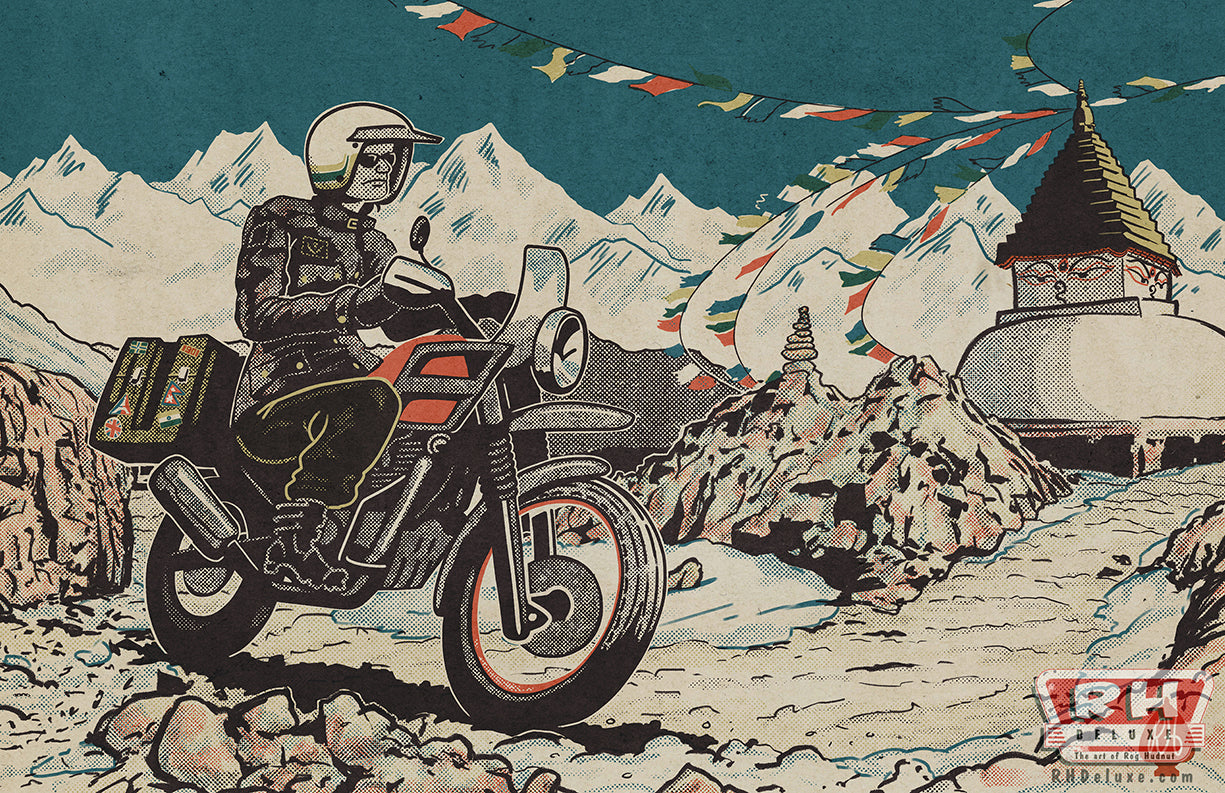 HIMALAYAN ADVENTURE - ROYAL ENFIELD 411cc - 11 x 17
