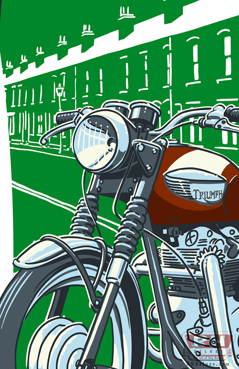 MERIDEN UK - TRIUMPH BONNEVILLE - 11 x 17