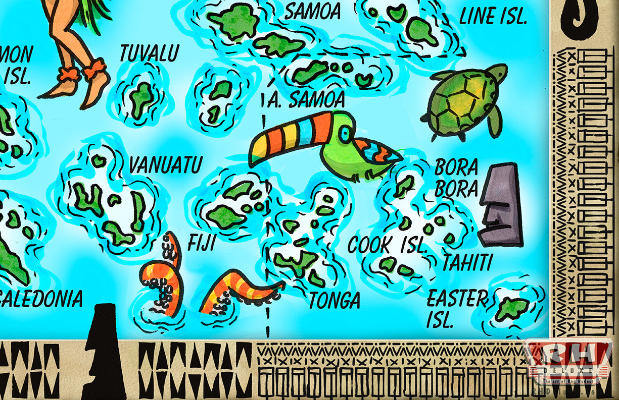 PACIFIC ISLANDS MAP
