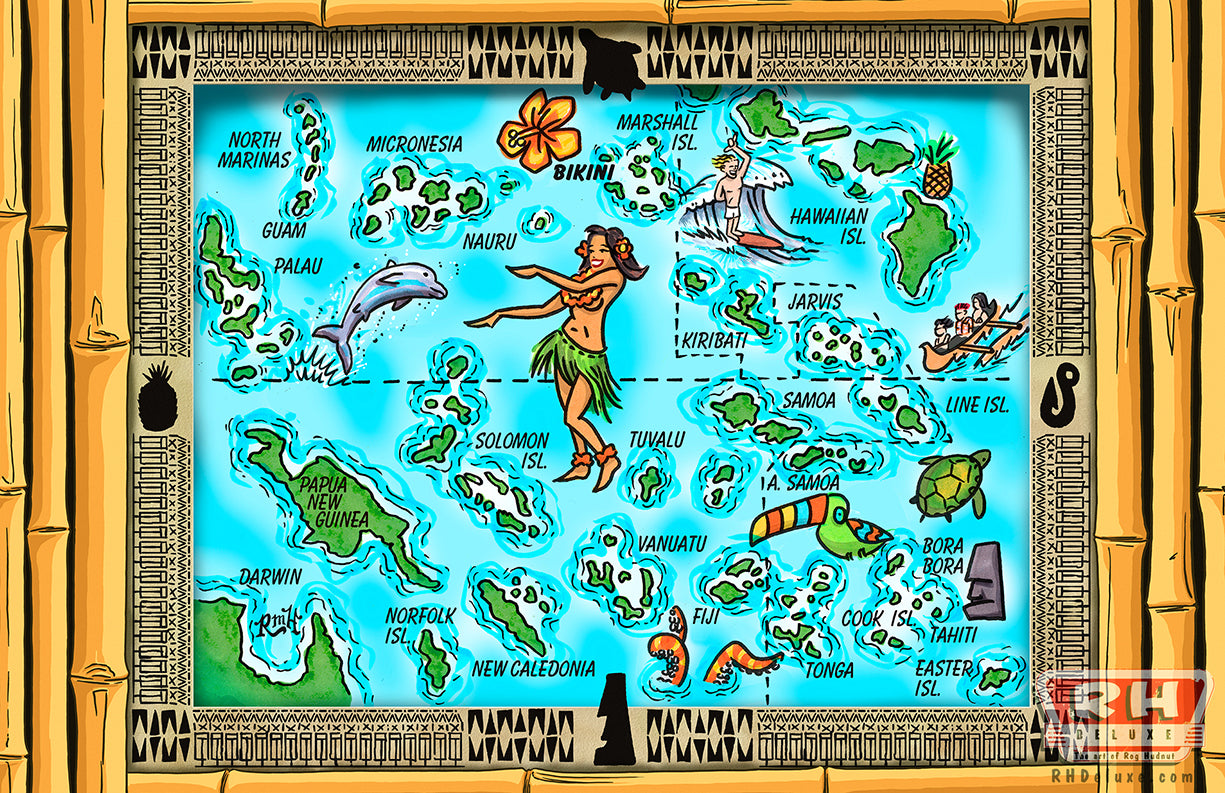 PACIFIC ISLANDS MAP