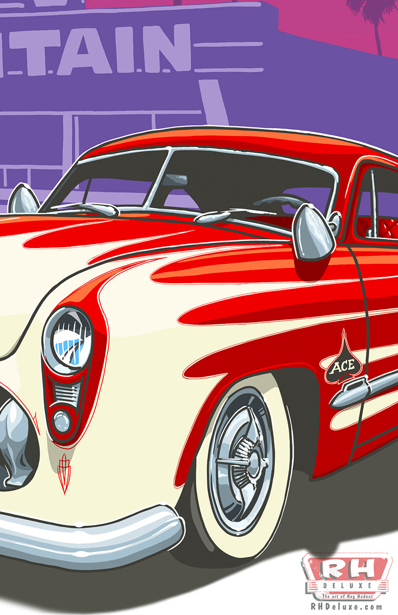 POMONA CA. - '51 FORD SHOEBOX KUSTOM - 11 x 17
