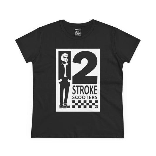 Two Stroke Scooters - Women's Midweight Cotton Tee