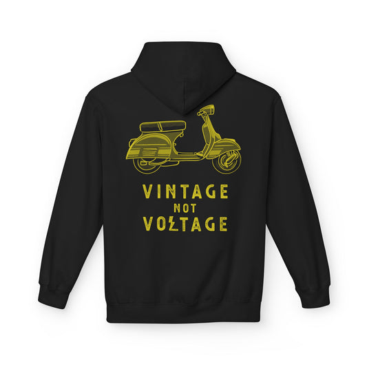 VINTAGE NOT VOLTAGE - VESPA - PULL OVER HOODIE
