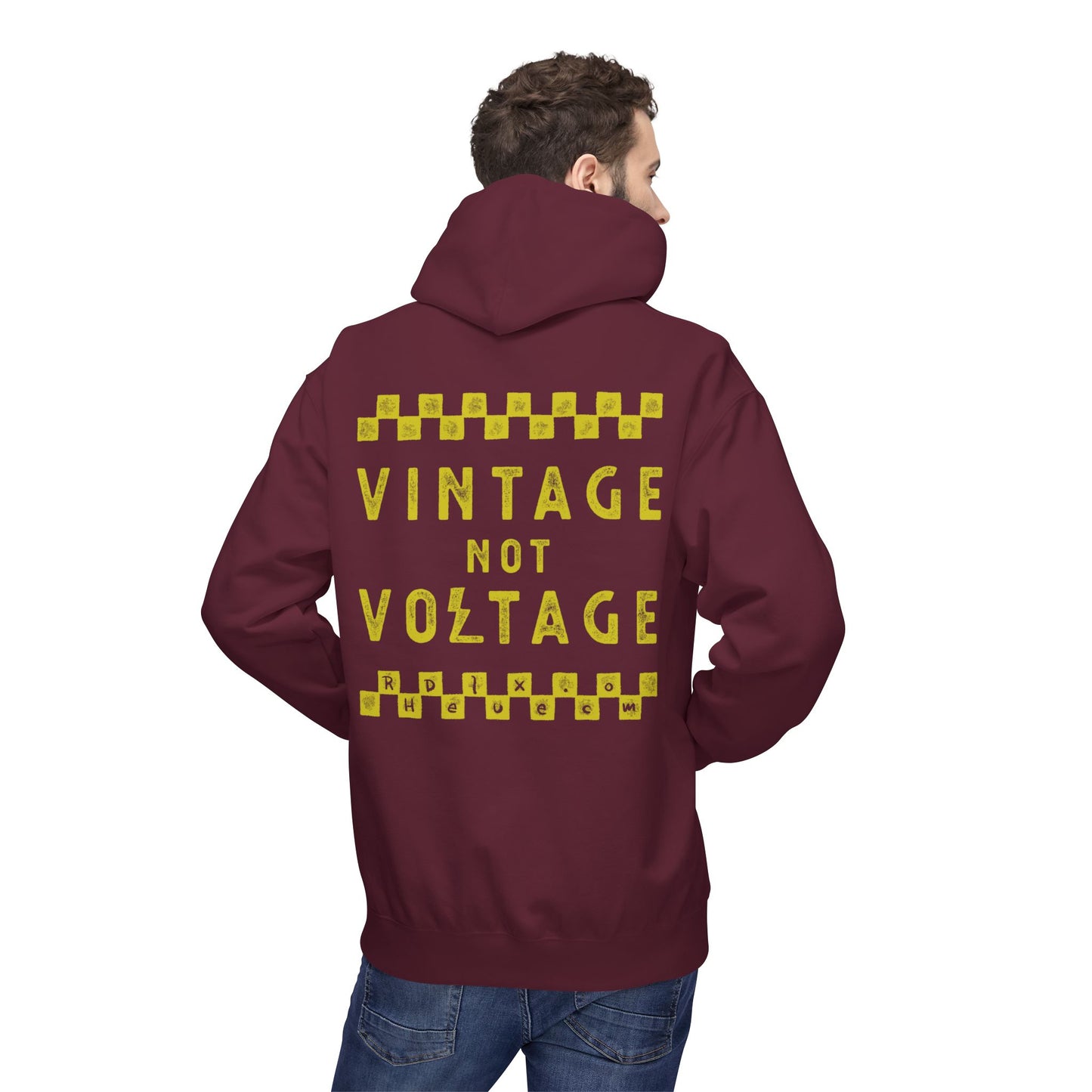 VINTAGE NOT VOLTAGE - PULL OVER HOODIE