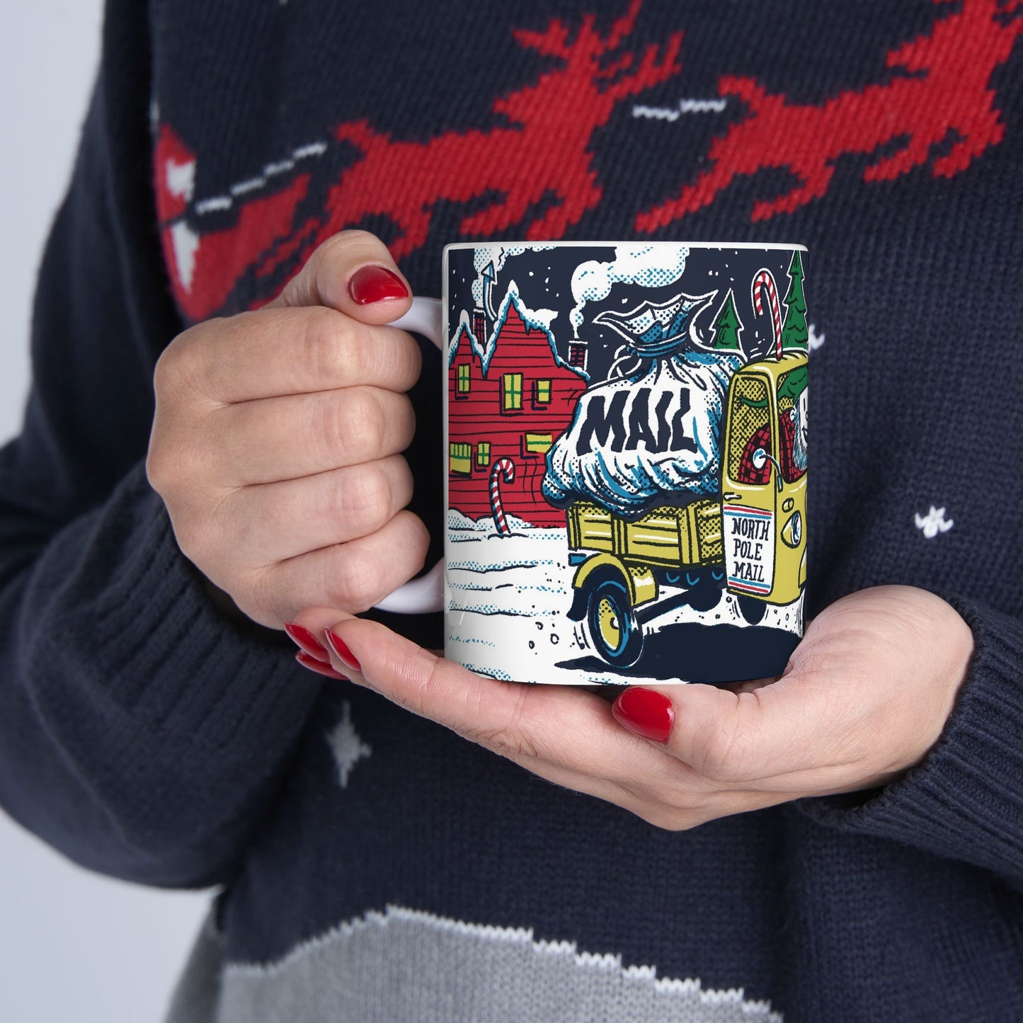 NORTH POLE MAIL LAMBRO 11oz Mug