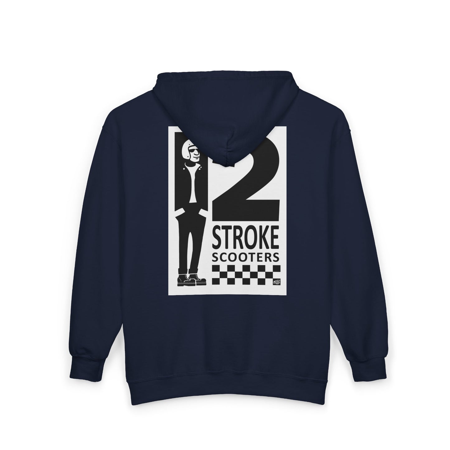 TWO STROKE SCOOTERS - FULL ZIP HOODIE
