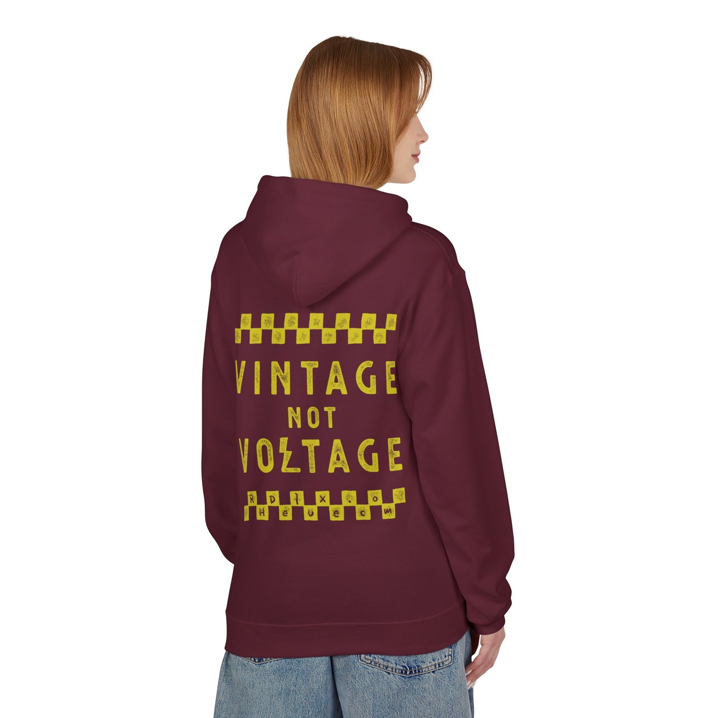 VINTAGE NOT VOLTAGE - PULL OVER HOODIE