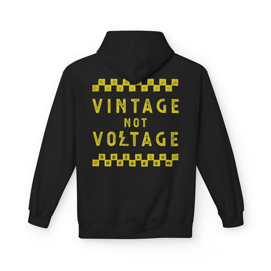 VINTAGE NOT VOLTAGE - PULL OVER HOODIE