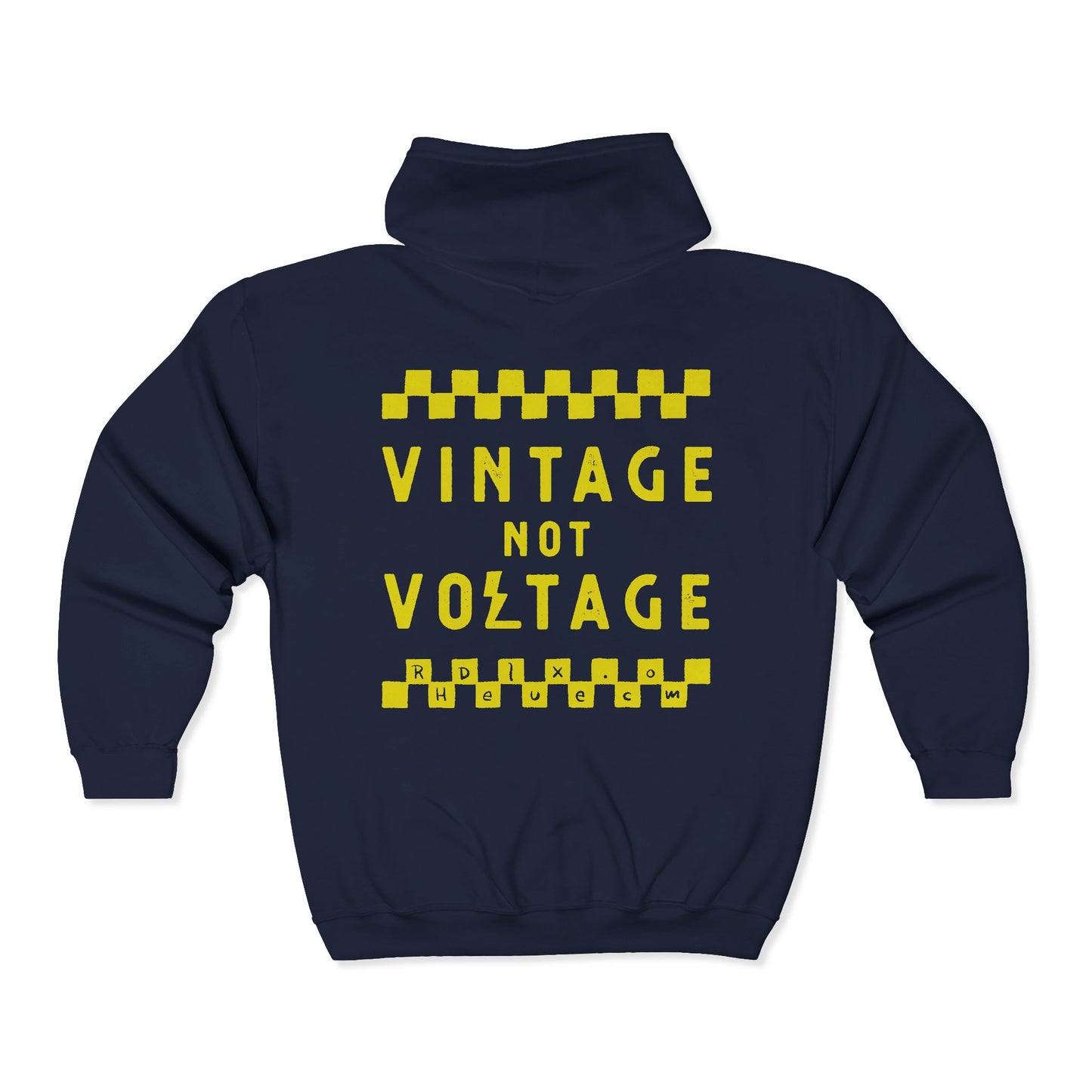 VINTAGE NOT VOLTAGE - FULL ZIP HOODIE