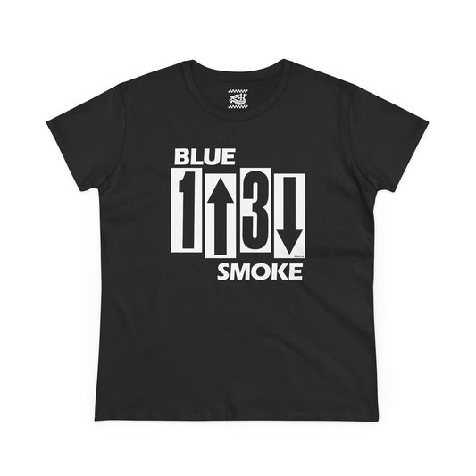 Blue Smoke Flag - Women's Midweight Cotton Tee