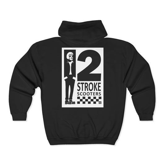 TWO STROKE SCOOTERS - FULL ZIP HOODIE