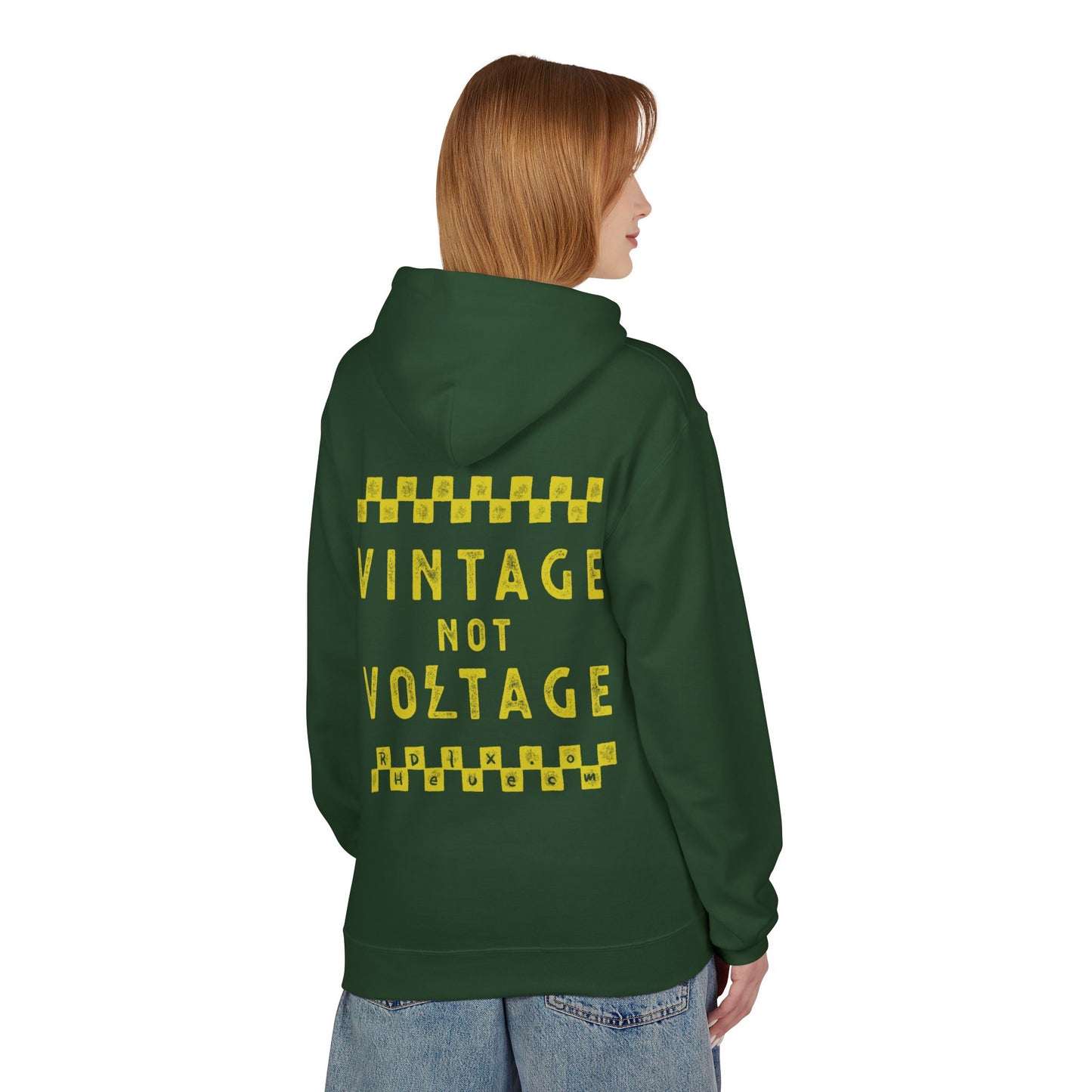 VINTAGE NOT VOLTAGE - PULL OVER HOODIE