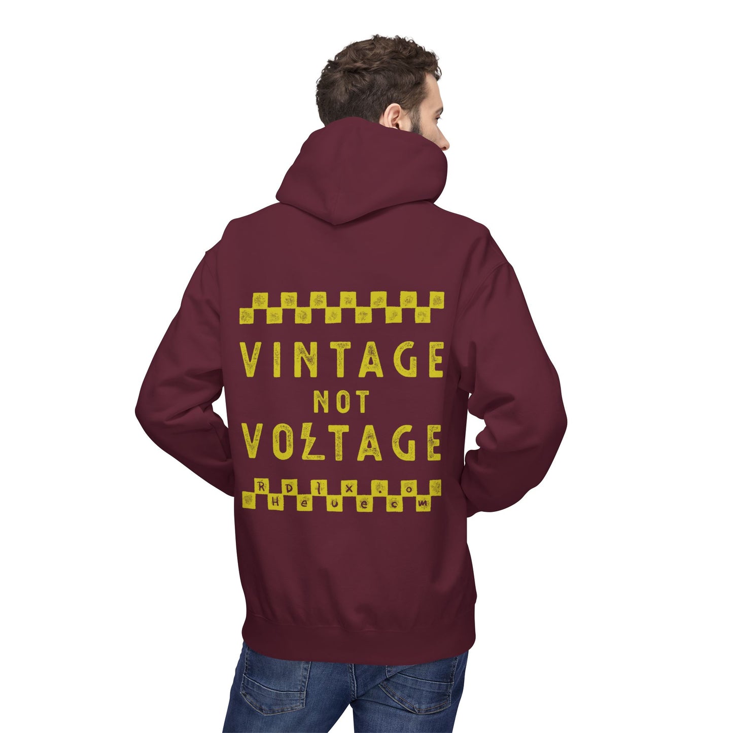 VINTAGE NOT VOLTAGE - PULL OVER HOODIE