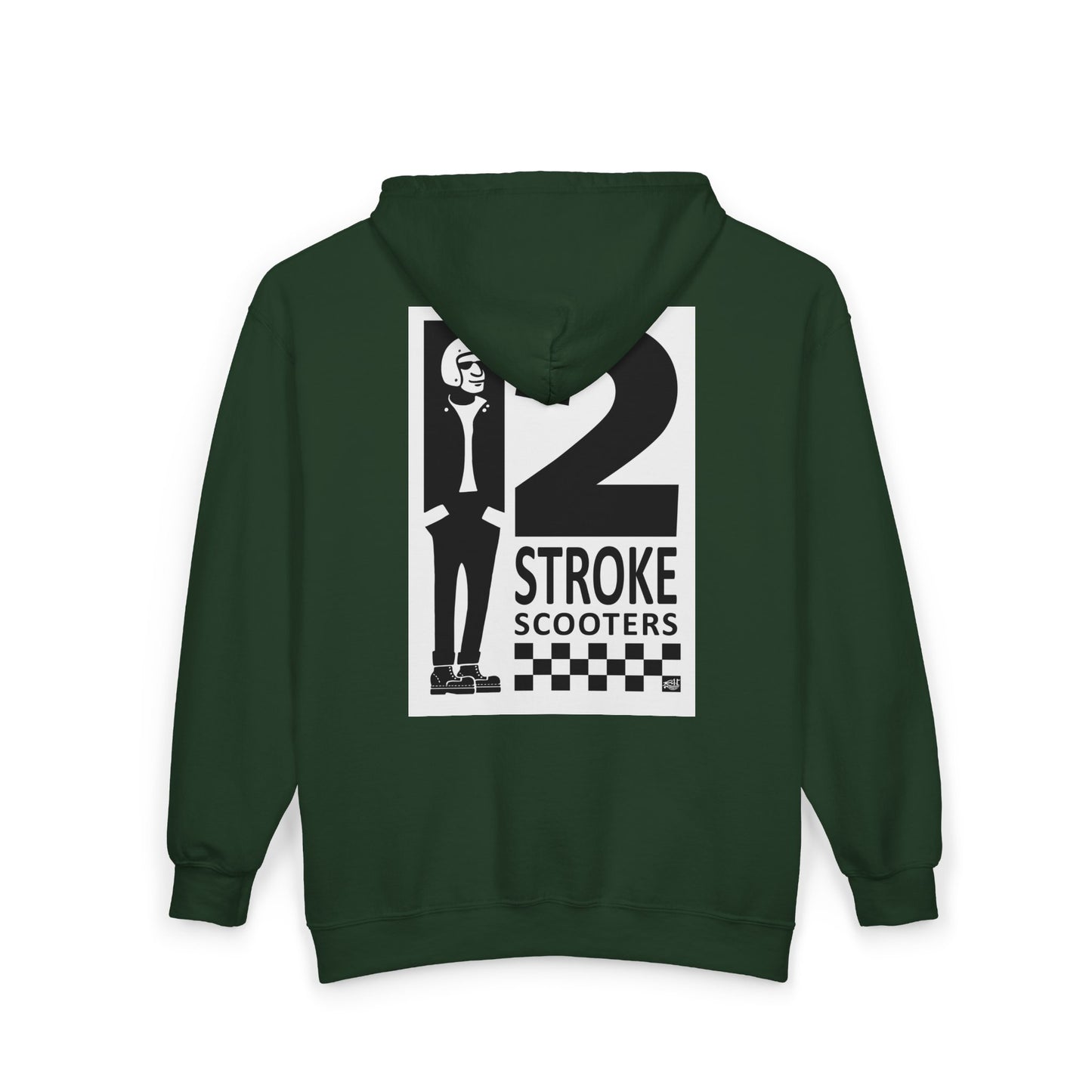 TWO STROKE SCOOTERS - FULL ZIP HOODIE
