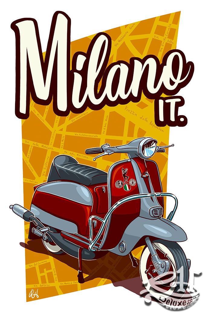 MILANO ITALY - LAMBRETTA LI SERIES 3 - 11 x 17