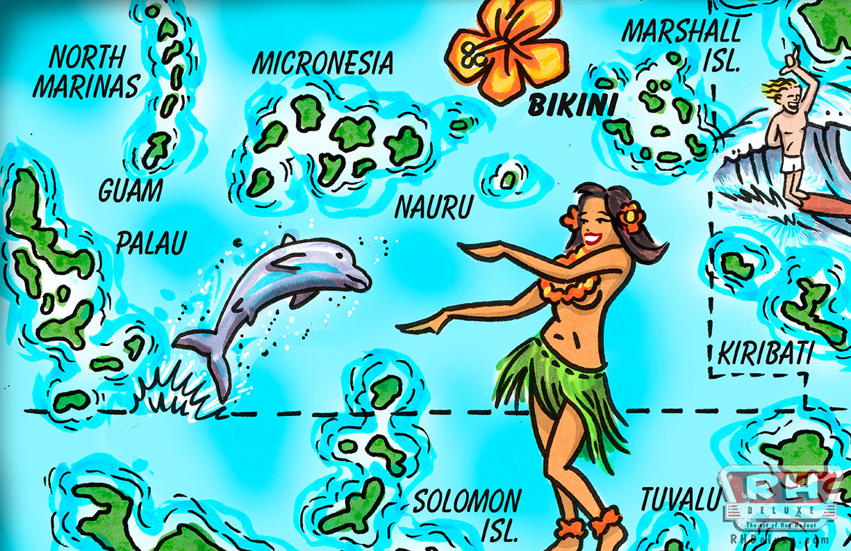 PACIFIC ISLANDS MAP