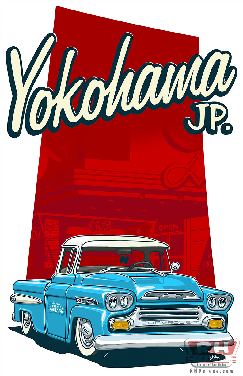YOKOHAMA, JP MOON CAFE - 11 x 17